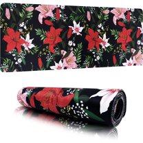 Mouse Pad Extended Gaming Mouse Pad Floral Mat Desk Pad Keyboard Laptop Computer Waterproof Mousepad for Office, Home, Game, Work