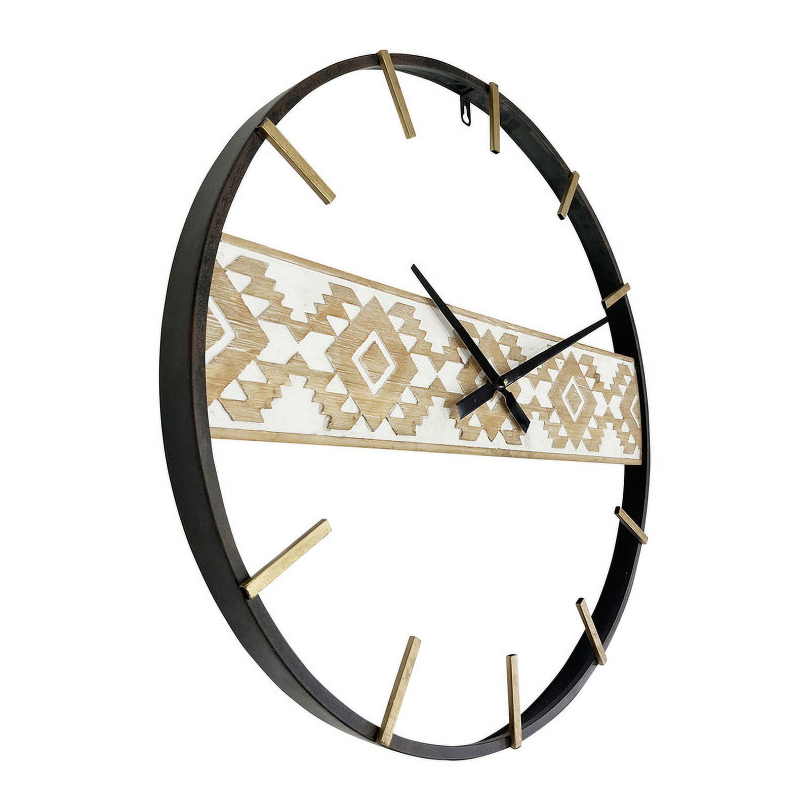 Leilani Metal Contemporary Morocan Wall Clock
