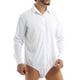 thumbnail image 4 of Camisas de cuerpo entero de color sólido para hombre, camisetas de una pieza con cuello vuelto y dobladillo, trajes de negocios informales con botones, 4 of 5