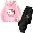 thumbnail image 2 of Ropa para niñas Conjuntos de ropa para niñas Conjuntos de sudaderas con capucha de Hello Kitty Ropa para niñas de 2 a 13 años Tops Trajes de camión Trajes deportivos Sudaderas con capucha, 2 of 5
