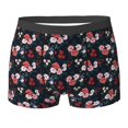 thumbnail image 6 of Men's Boxer Briefs, Blue Pink Red Rose Flowers Soft Comfy Mens Underwear Boxer Briefs Breathable With Widen Waist, 6 of 7