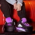 thumbnail image 3 of Zapatillas de casa altas de moda, suaves y esponjosas como nubes, pantuflas de invierno antideslizantes cálidas con suelas gruesas para hombres, mujeres y niños, 3 of 5