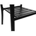 thumbnail image 6 of 5-Piece Outdoor Patio Dining Set, All-Weather Metal Steel Furniture with Stacking Chairs & Square Table with Umbrella Hole, Black, 6 of 10