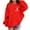 Red, variant on Toddler Girls Halloween Hoodie Spooky Ghost Pullover Hooded Sweatshirt, Sizes 4-5T