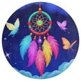 thumbnail image 2 of Colorful Dreamcatcher Night Sky Round Area Rugs for Bedroom Living Room, 5FT Soft Indoor Circle Carpets, Carpet Home Decor Floor Mat, 2 of 8