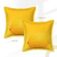 thumbnail image 3 of Bingfone Decorative Pillow Covers 18"X18" Yellow Lemon Couch Pillow Cases Modern Farmhouse Covers For Couch Sofa Bed, 3 of 9