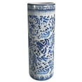 thumbnail image 6 of Red Lantern 24" Floral Blue & White Porcelain Umbrella Stand, 6 of 7
