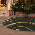 thumbnail image 6 of Lsque Green Marble Print Christmas Tree Skirt, Tree Skirt with Ties or Velcro, Perfect for Holiday Decorations, Halloween, and New Year-30", 6 of 7