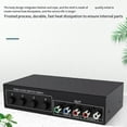 thumbnail image 3 of 2pcs 4x1 Component Video Signal Switcher YPbPr YCbCr Audio DSW41 Divider Panel Button Manual Switch CVBS 720P Metal, 3 of 7