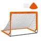 thumbnail image 4 of Red de portería de fútbol para niños Red de portería de fútbol Puerta de fútbol para patio de juegos Naranja, 4 of 9