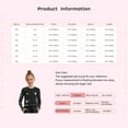 thumbnail image 7 of Miutii Girl's Pullover Shirts Hip-hop Clothes Round Neck Basic Tees Athletic Streetwear Long Sleeve Crop Top Black 5-6, 7 of 7