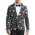 thumbnail image 1 of CHAQUETA DE TRAJE PARA HOMBRES INSPIRE CHIC Estampado de Lunares Cierre de Un Botón, 1 of 6