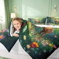 thumbnail image 4 of meiyoeat Jungle Animal Elk 7 Pieces Full Size Bedding Sets For Girls,Colorful Cute Flowers Full Size Bed in a Bag For Kids,Reversible, 4 of 7