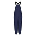 thumbnail image 6 of Clearance! Lisingtool Long Pant Thermals for Women Women'S Solid Color Fashionable Autumn Winter Plush And Thick Pocket Jumpsuit, 6 of 8