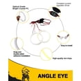thumbnail image 3 of Bombillas LED antiniebla Qasim de 80 mm para coche, anillos con forma de halo con forma de ojo de án, 3 of 6