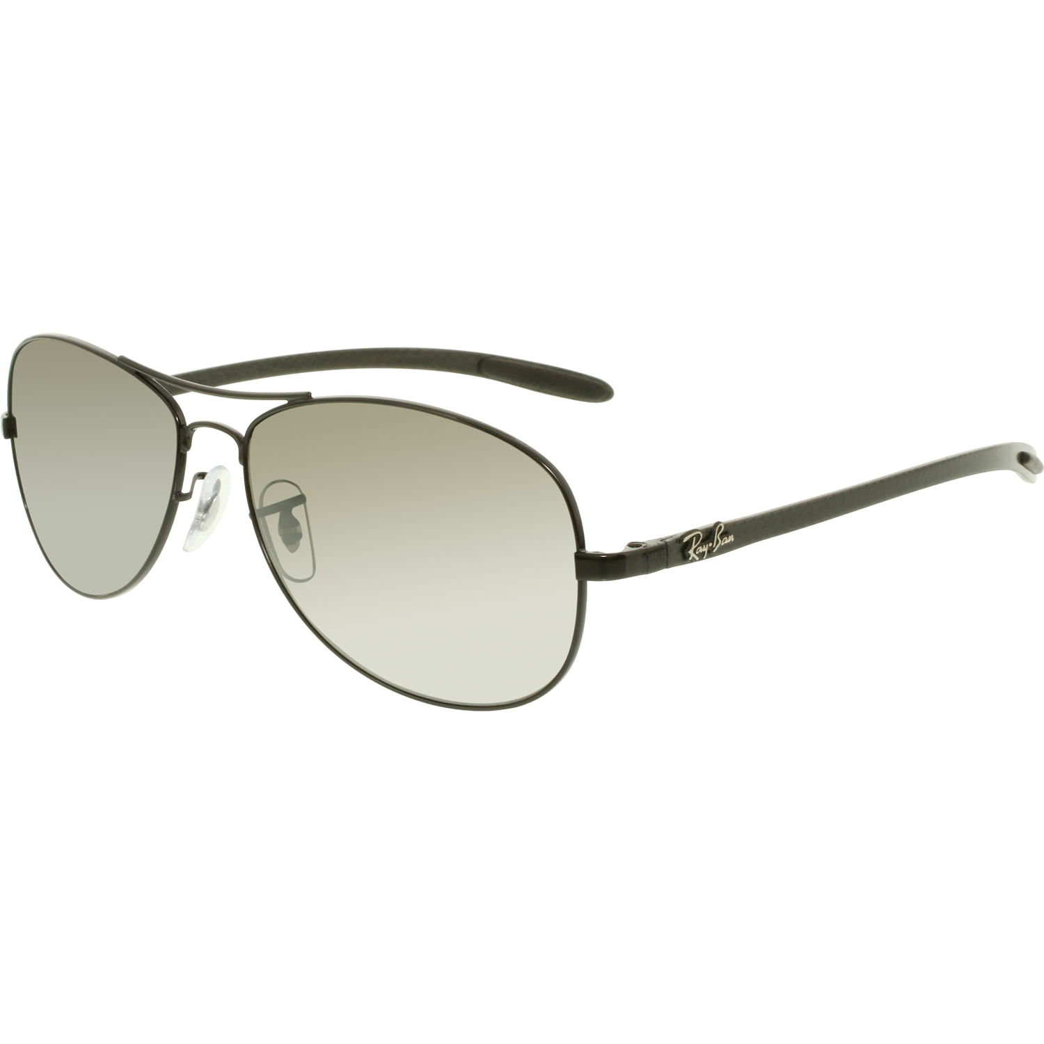 Ray-Ban Men's Polarized RB8301-002/K7-59 Black Oval Sunglasses 