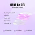 thumbnail image 3 of Gel BtartBox de Press On Nails, corto, blanco, punta francesa, 30 unidades, 3 of 6