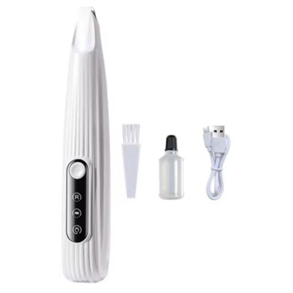 Low Noise Pet Paw Hair Trimmer USB Rechargeable Dog and Cat Foot Shaver with LED Light and Smart Display for Grooming