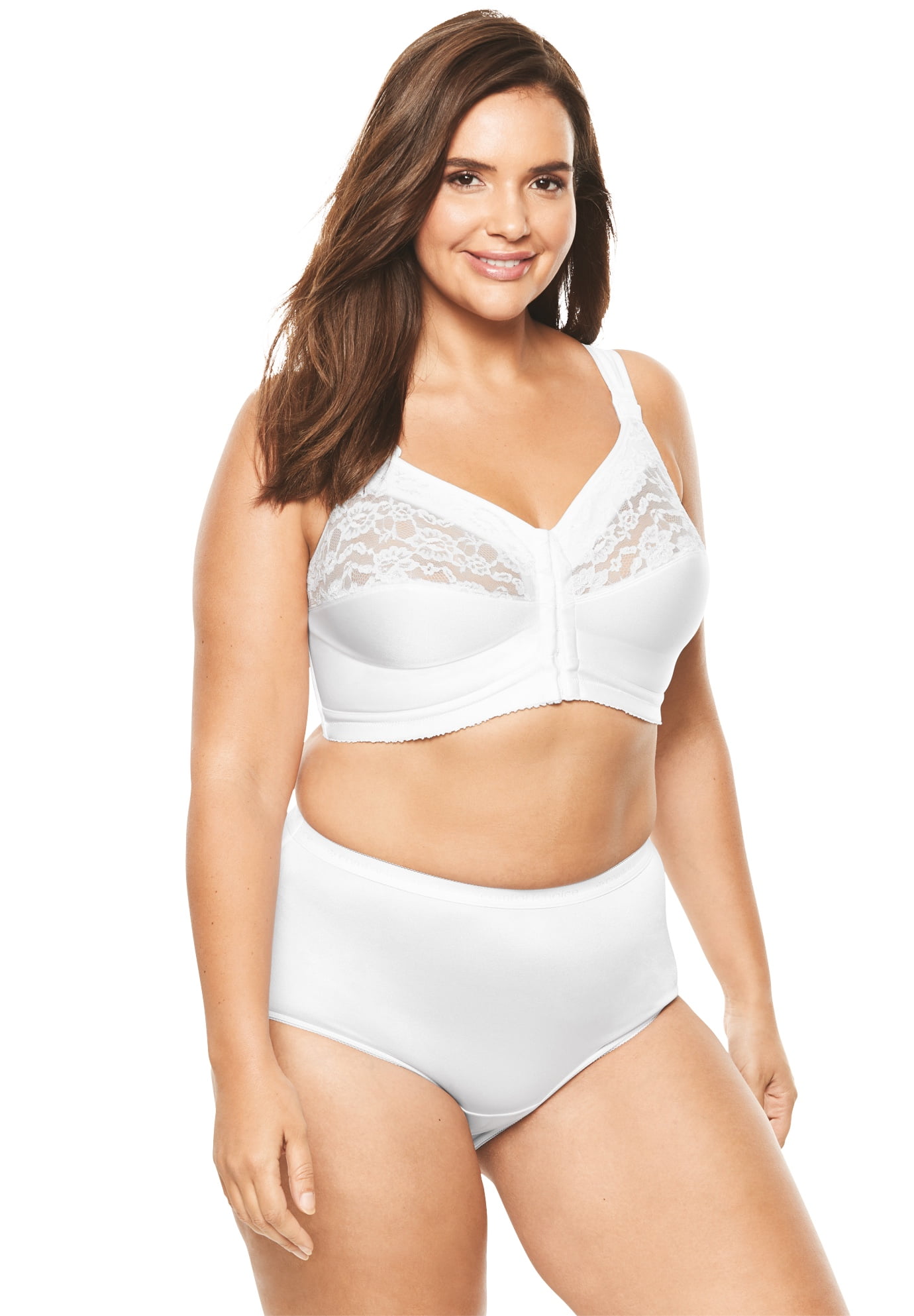 Comfort Choice Comfort Choice Women S Plus Size The Easy Enhancerand Cotton Posture Bra Bra