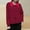 Red, variant on Jackets For Women Sevevn Women's Long Sleeve Jacket Fashion Printed Button Loose Blouse Lapel Lightweight Jacket