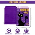 thumbnail image 2 of YANTONG 120Pack Halloween Treat Bags 4 Designs Cartoon Grimace Pumpkin Cat Ghost Spider Pattern Candy Buffet Bags Trick or Treat Paper Gift Bags for Chocolate Cookies Goodies Halloween Party Favor, 2 of 5