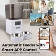 thumbnail image 2 of Smart Camera Automatic Cat Feeder for 2 Cats, 5L Food Dispenser with 2 Stainless Steel Bowl,Timed Programmable 1-6 Meals Control, Dual Power Supply,10s Meal Call, APP Control, 2 of 9