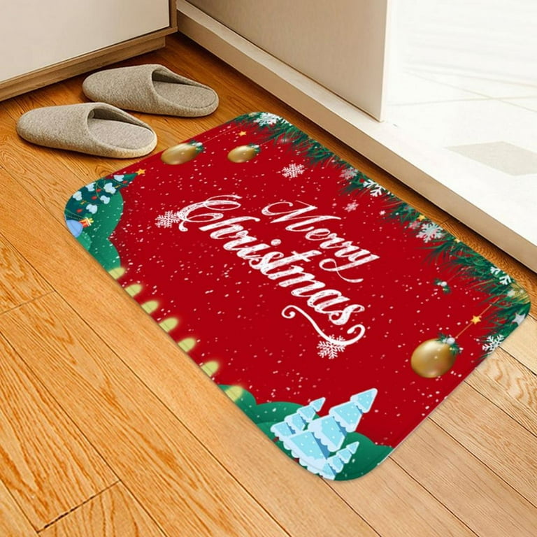  Indoor Doormat Entryway Rugs Christmas Gnome Xmas Tree Winter  Snow Floor Mats Front Door Rug Non Slip Welcome Mat Absorbent Door Mat for  Kitchen Bath Patio 20x31.5 Inch : Home 