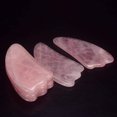 thumbnail image 3 of Gua Sha Natural Stone Rose Quartz Jade Facial Massage Tools Guasha Scraping Neck Back Head Body Massage & Relaxation, Sector, 3 of 7