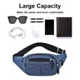 thumbnail image 4 of Se puede utilizar para correr, andar en bicicleta, hacer senderismo al aire libre, bolsillos para correr de gran capacidad para hombres y mujeres, azul, 4 of 5
