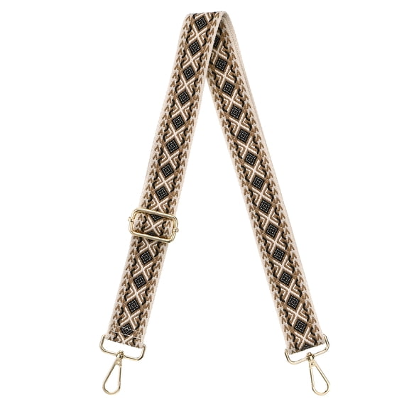 Uxcell Purse Strap Replacement, Stylish Crossbody Shoulder Strap(Brown, Gold Buckle)