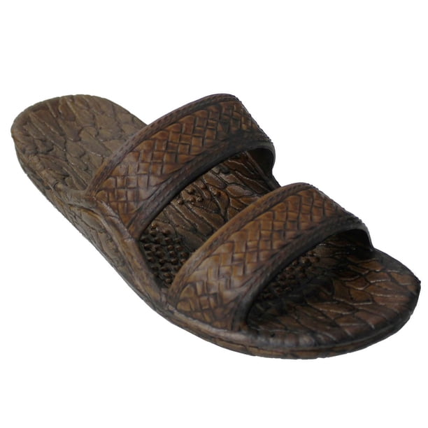 jandals dark brown
