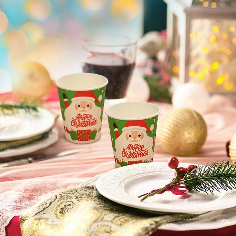 Loyerfyivos 16 PACK Christmas Disposable Paper Cup Winter Style, 12 oz  Holiday Designs Paper cup for Coffee & Tea, Xmas Party Cups, Christmas ...