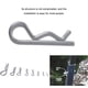 thumbnail image 3 of Sidaley 100PCS Heavey Duty Zinc Plated Hair Pin Cotter R Clip Pin Hitch Tractor Lawn Mpver y caja de almacenamiento Type2 NO2 Sidaley CZ10228-00B, 3 of 6