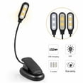 thumbnail image 3 of LED Clip Book Light, Maynos Rechargeable 5 LED Book Light Easy Clip on Reading Lamp with USB Charging Cable, 360 Rotation, 3 Color Temperature, Extra Bright Portable Task Lamp for Reading, 3 of 11