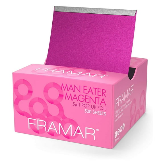 Framar 5 x 11 Magenta Pop Up Hair Foil 500 Sheets
