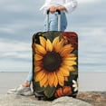 thumbnail image 7 of Fuzoiu Sunflower Floral Butterfly Print Suitcase Cover,Washable Luggage Covers for Suitcase,Elastic Luggage Protector Cover,Scratch Resistant Travel Suitcase Covers-Small, 7 of 7
