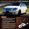 thumbnail image 2 of Accesorios Únicos 39092 Conjunto de Tensor de Correa de Transmisión con Correa para Honda Odyssey 2005-2010 Kit de Correa de Transmisión Serpentina para Honda Pilot 2006-2011 No.31170-R70-A01, 2 of 7