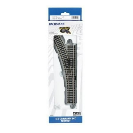 Turnout Ez Track - Bachmann - Decoder-Equipped Nickel Silver E-Z Track® Turnout - HO