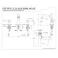 thumbnail image 5 of Fauceture FSC1974AKL Duchess Widespread Bathroom Faucet, Black Stainless, 5 of 5