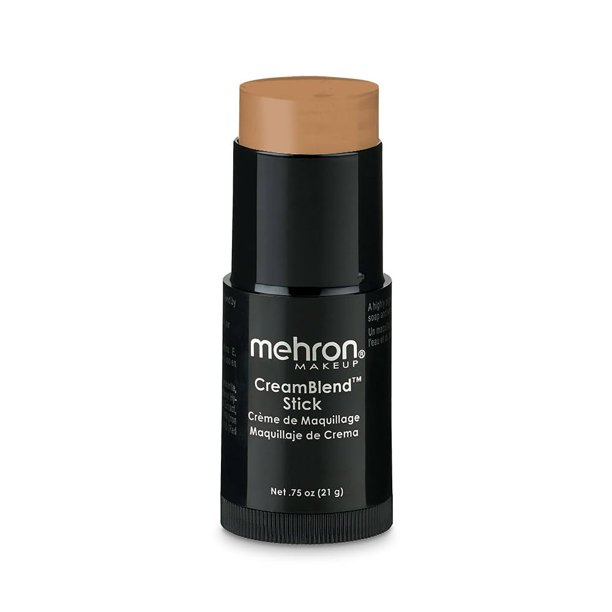 Crema de maquillaje Blend Stick Mehron Face Paint, 21 g, color canela claro