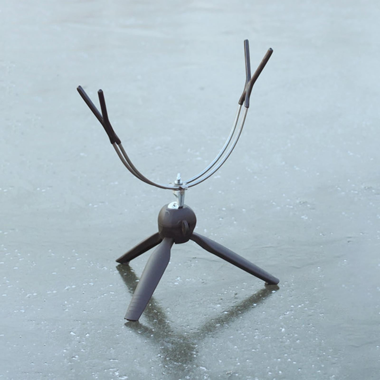 Portable Folding Ice Fishing Rod Holder Shrinkable Tripod 360 Degree