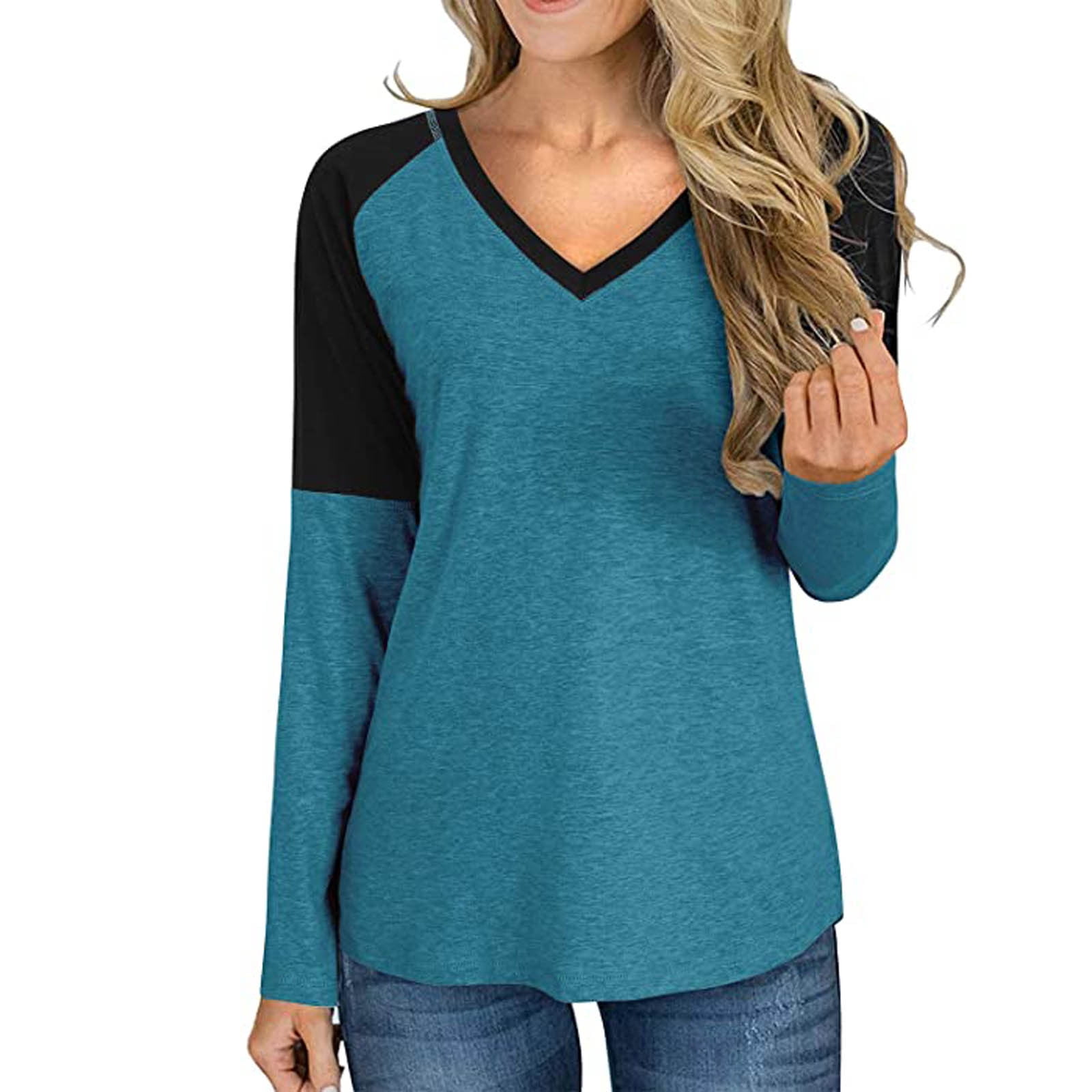 Women Classic Fitted Tees Casual 