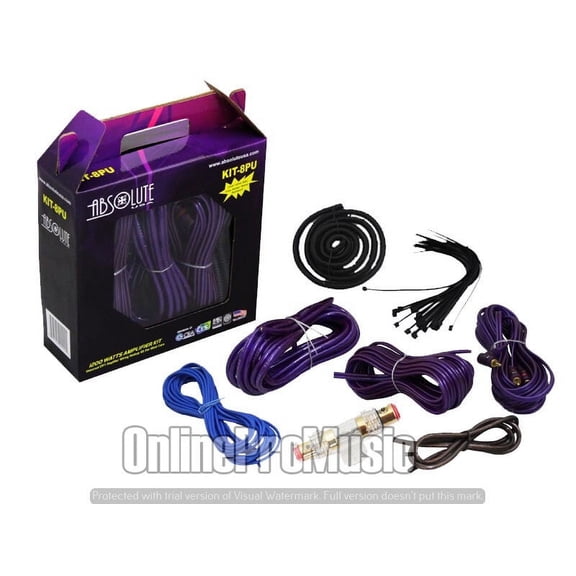 Absolute KIT-8 8 Gauge Amplifier Kit for System up to 1000 Watts