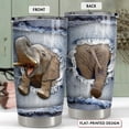 thumbnail image 2 of Elephant Tumbler 20oz Elephants Cup Elephant Gift for Men Women Stainless Steel Insulated Tumblers Gift for Birthday Christmas, 2 of 7