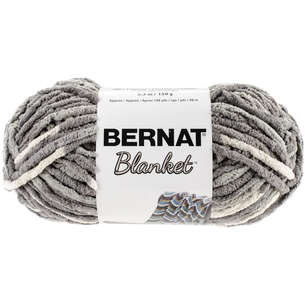 Bernat Chunky Extra Thick Polyester Blanket Yarn Navy Walmart