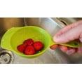 thumbnail image 4 of Handy Housewares Colander Set - 2 Piece Nesting Mini Colanders for Berries, Pasta, Veggies - Small Plastic Strainers, Dishwasher Safe, 4 of 6
