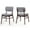 Brown-b, variant on Aukfa Upholstered Dining Chairs with Curved Back & Rubberwood Legs (Set of 2), Dark Brown