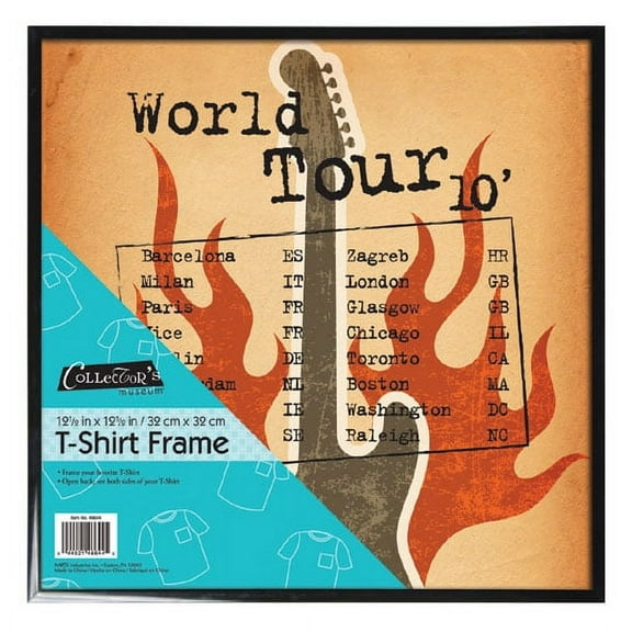 The ORIGINAL DELUXE T-SHIRT Black 12x12 frame - 12.5x12.5