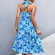 thumbnail image 4 of Vestido con volantes florales,Vestido con volantes florales Vestido estampado estampado Vestido de verano para mujer Características mejoradas, 4 of 6
