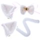 thumbnail image 3 of 1 set Cat Fancy Dress Gat Orears Play Clip Bow Pie ​​Tail Cosplay Performance Props, 3 of 5